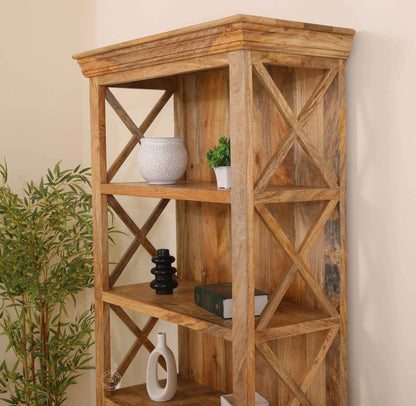 Morgan Wooden Display Shelves Unit