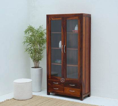 Nestor Wooden Display Shelf (Honey finish) - Opelhome