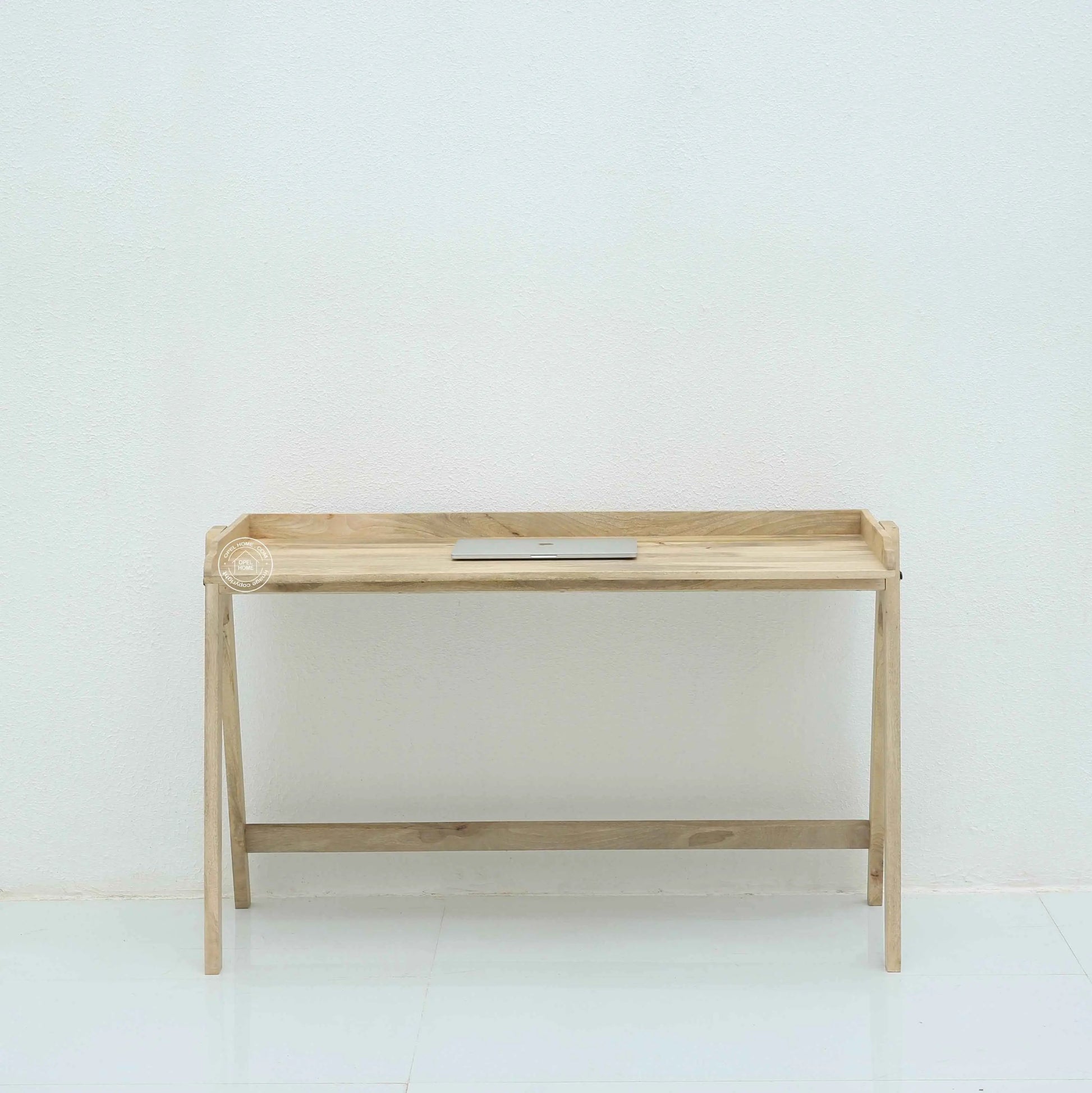 Nico Wooden Desk – Solid Mango Wood, Natural Finish | Opelhome UAE