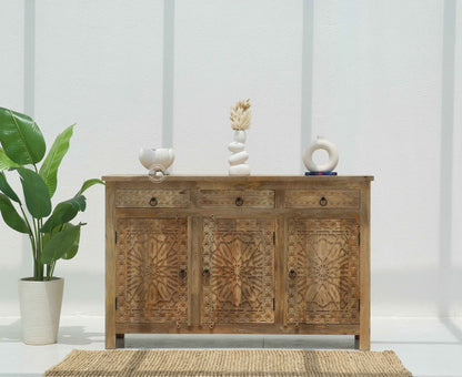 Nordic Wooden 3 Door 3 Drawer Cabinet (Multiple Colors Options) | Opelhome UAE