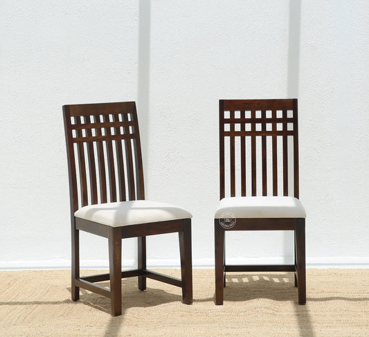 Orio Wooden Dining Chair – (Only one pcs) , Walnut finish | Opelhome UAE - Opelhome