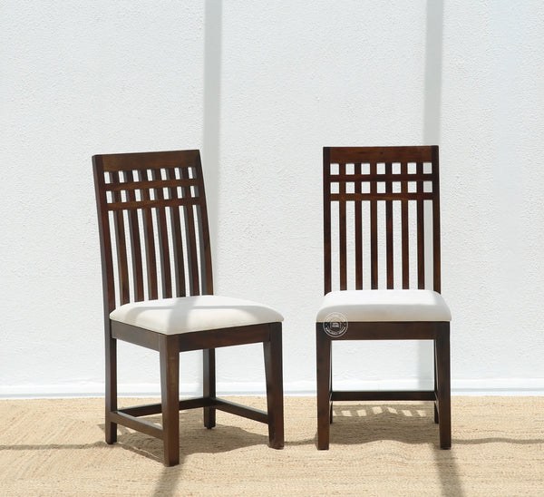 Orio Wooden Dining Chair – (Only one pcs) , Walnut finish | Opelhome UAE - Opelhome