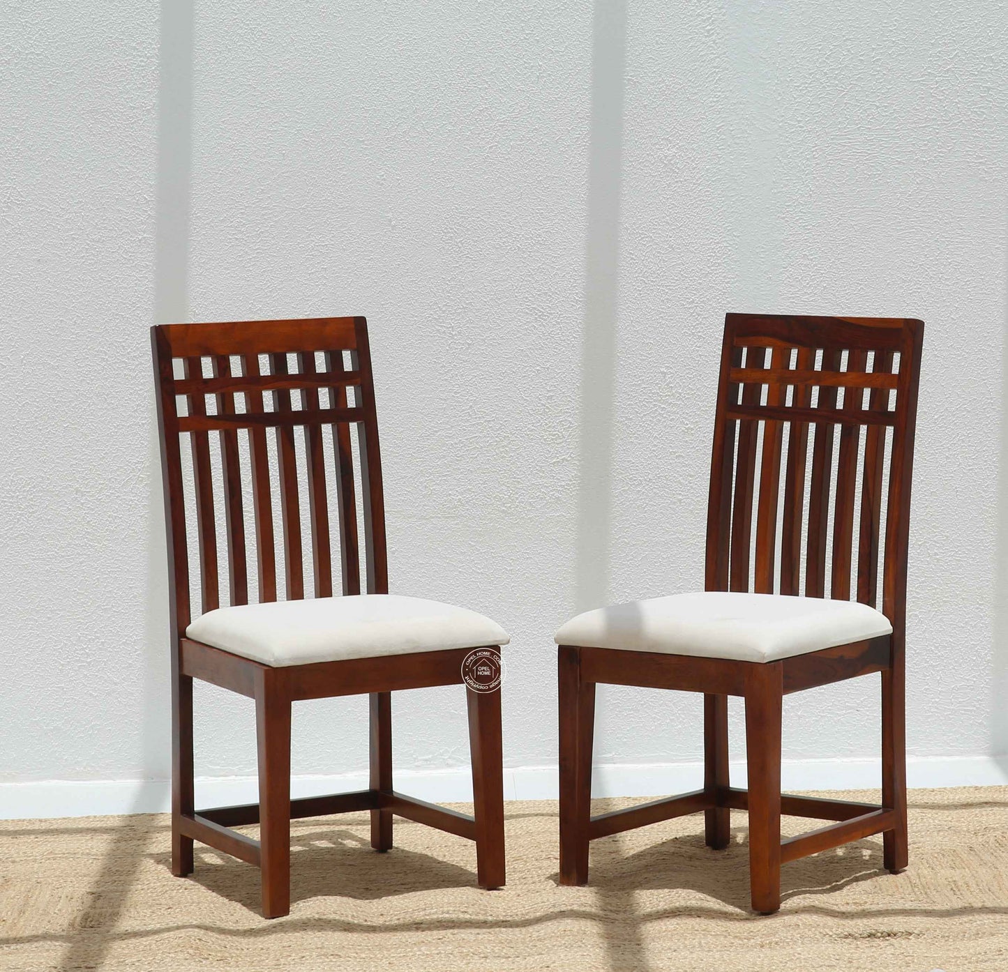 Orio Wooden Dining Chair – (Only one pcs) , Honey finish | Opelhome UAE