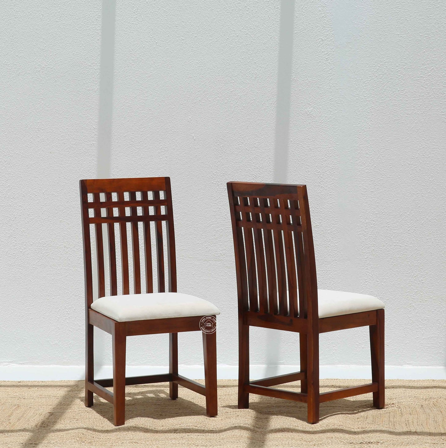 Orio Wooden Dining Chair – (Only one pcs) , Honey finish | Opelhome UAE