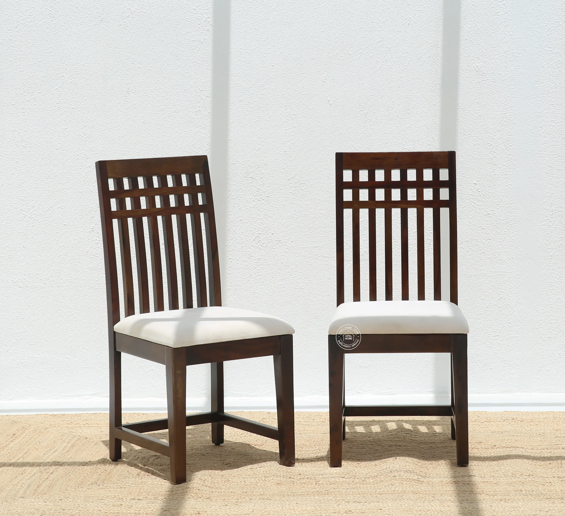 Orio Wooden Dining Chair – (Only one pcs) , Walnut finish | Opelhome UAE - Opelhome