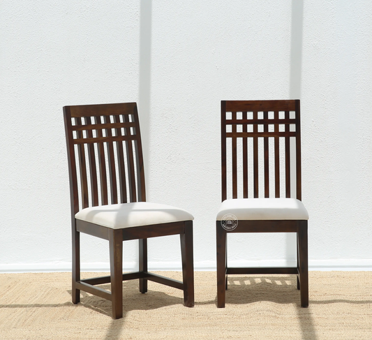 Orio Wooden Dining Chair – (Only one pcs) , Walnut finish | Opelhome UAE - Opelhome