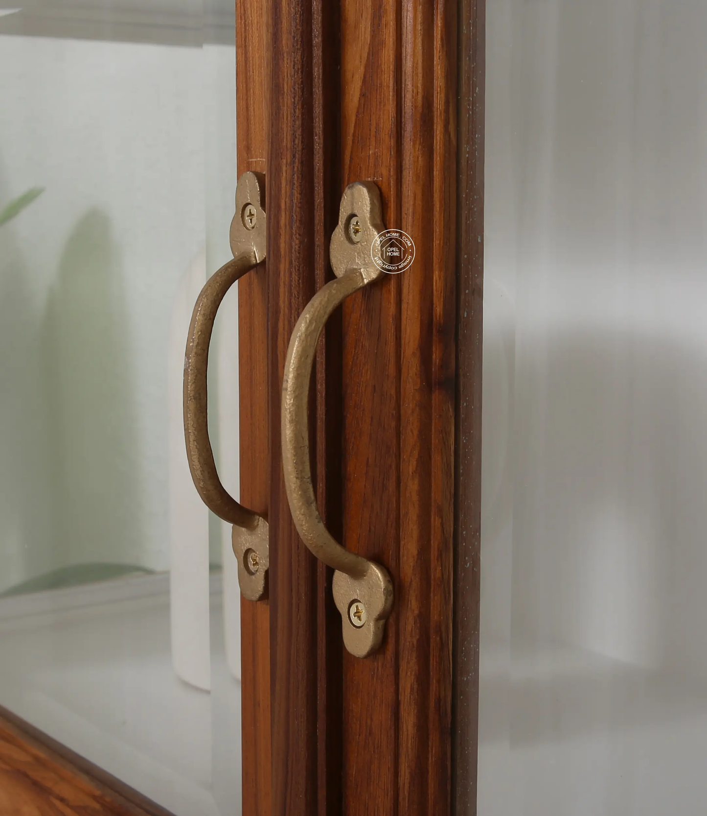 Oscar Teak Wood Display Cabinet Large - Opelhome