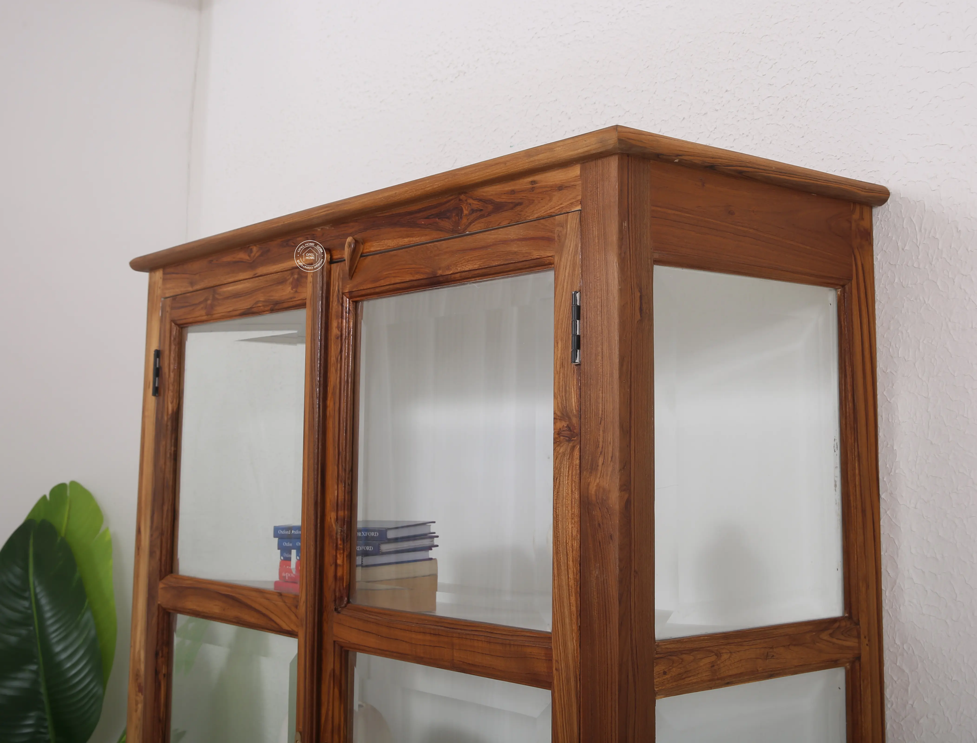 Oscar Teak Wood Display Cabinet Large - Opelhome