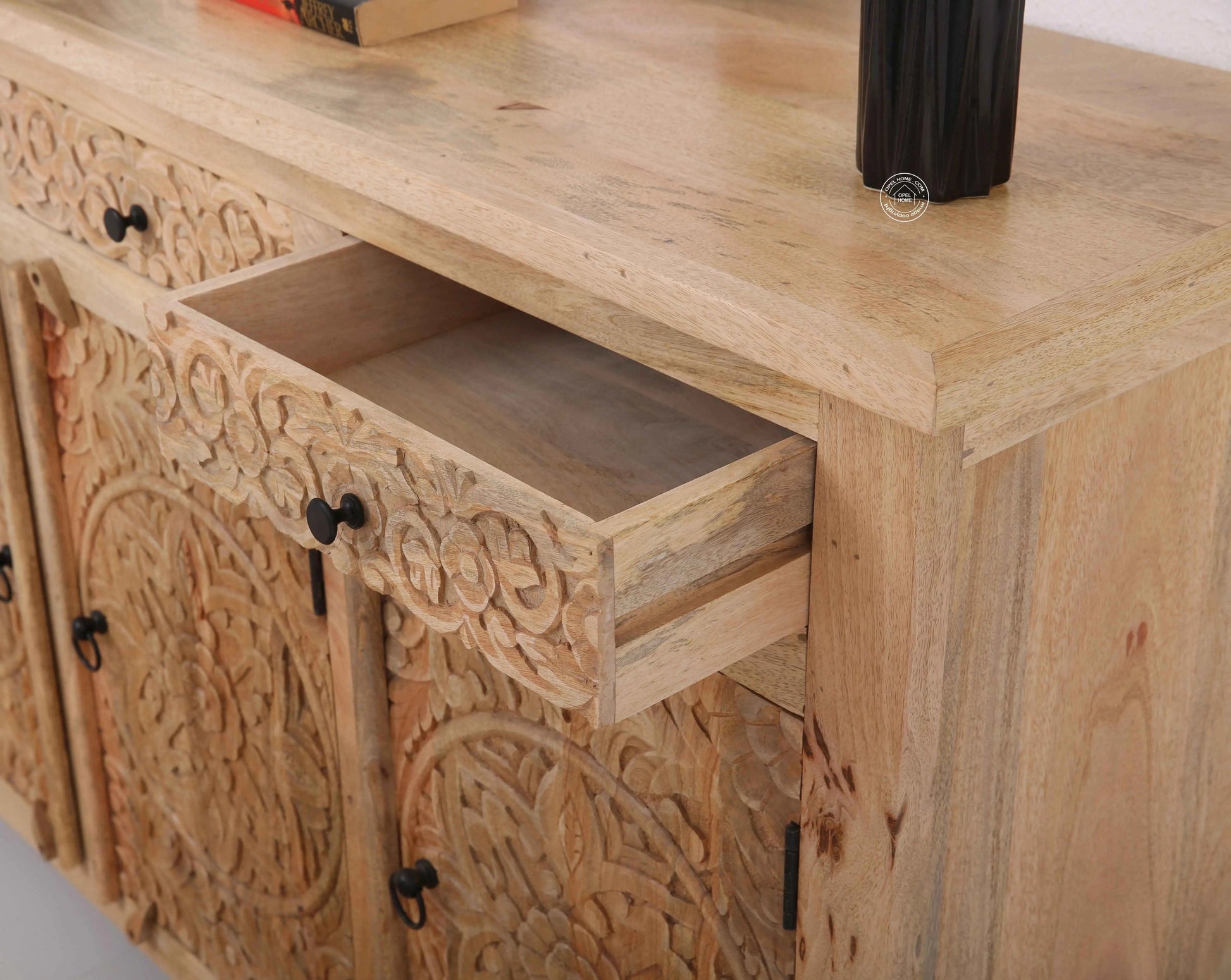 Oslo Wooden 3 Door 3 Drawer Sideboard (Multiple Color Options) | Opelhome UAE