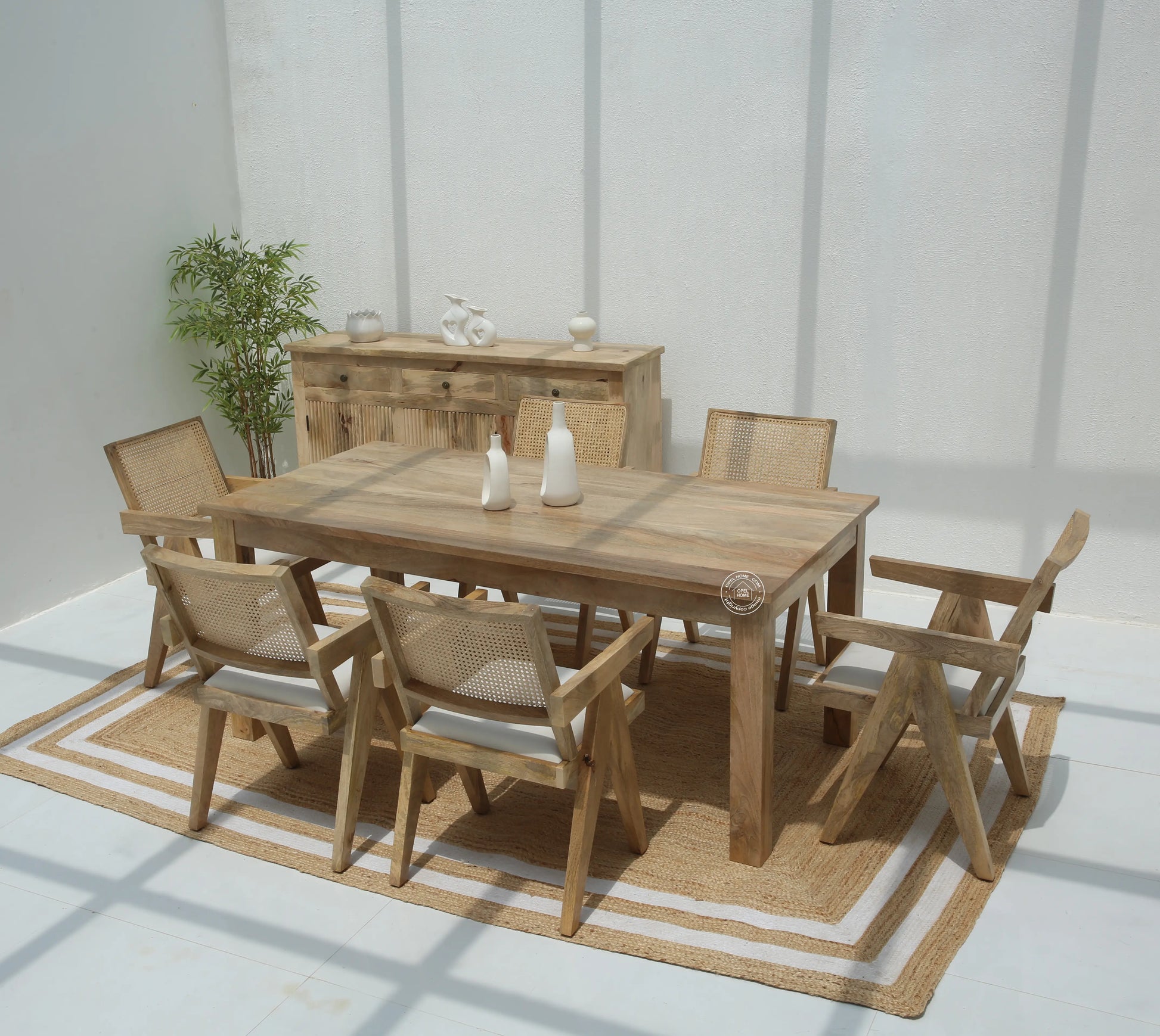 Palette Wooden Dining Table –  Multiple Sizes (Only Table) | Opelhome UAE - Opelhome
