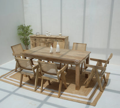 Palette Wooden Dining Table –  Multiple Sizes (Only Table) | Opelhome UAE - Opelhome