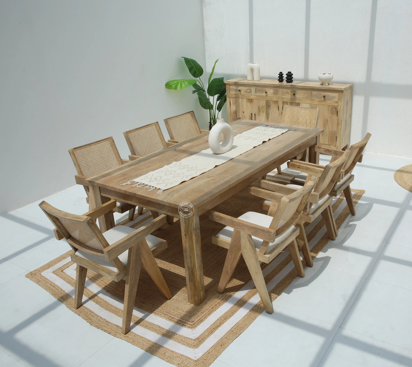Palette Wooden Dining Table –  Multiple Sizes (Only Table) | Opelhome UAE - Opelhome