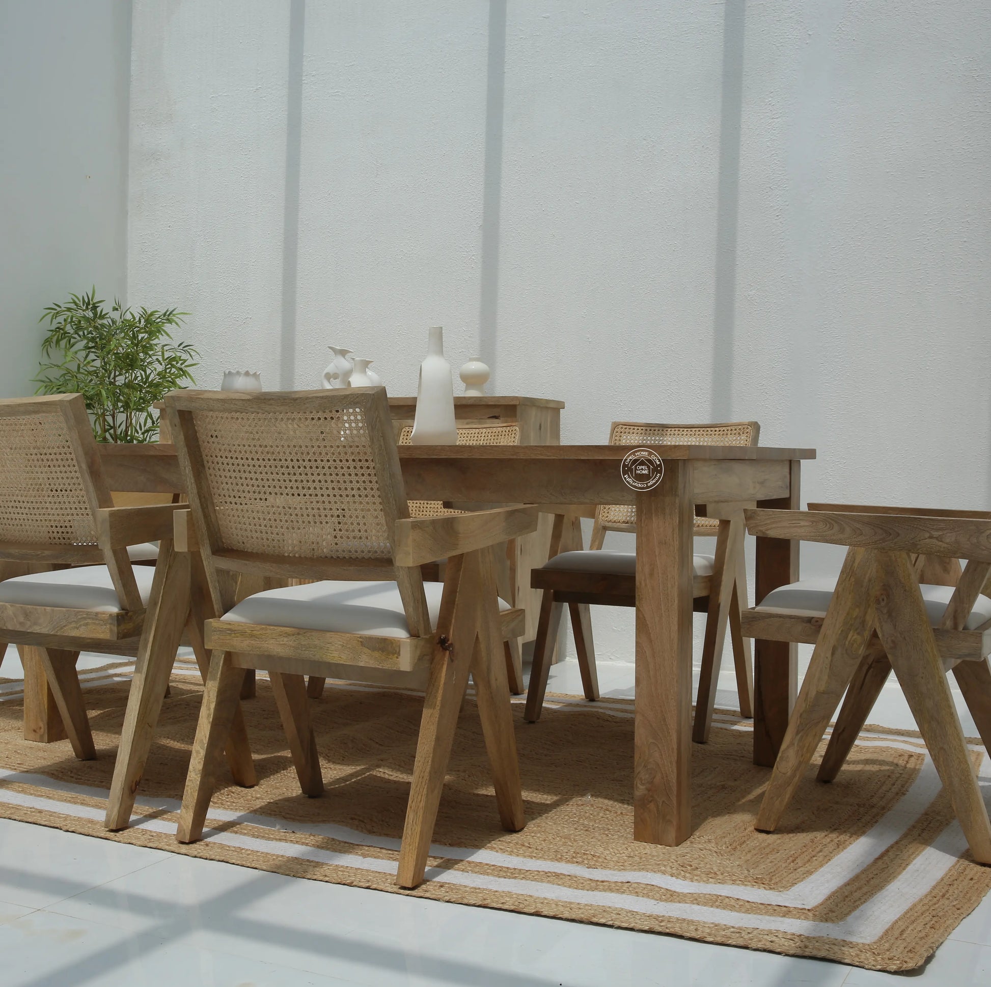 Palette Wooden Dining Table –  Multiple Sizes (Only Table) | Opelhome UAE - Opelhome