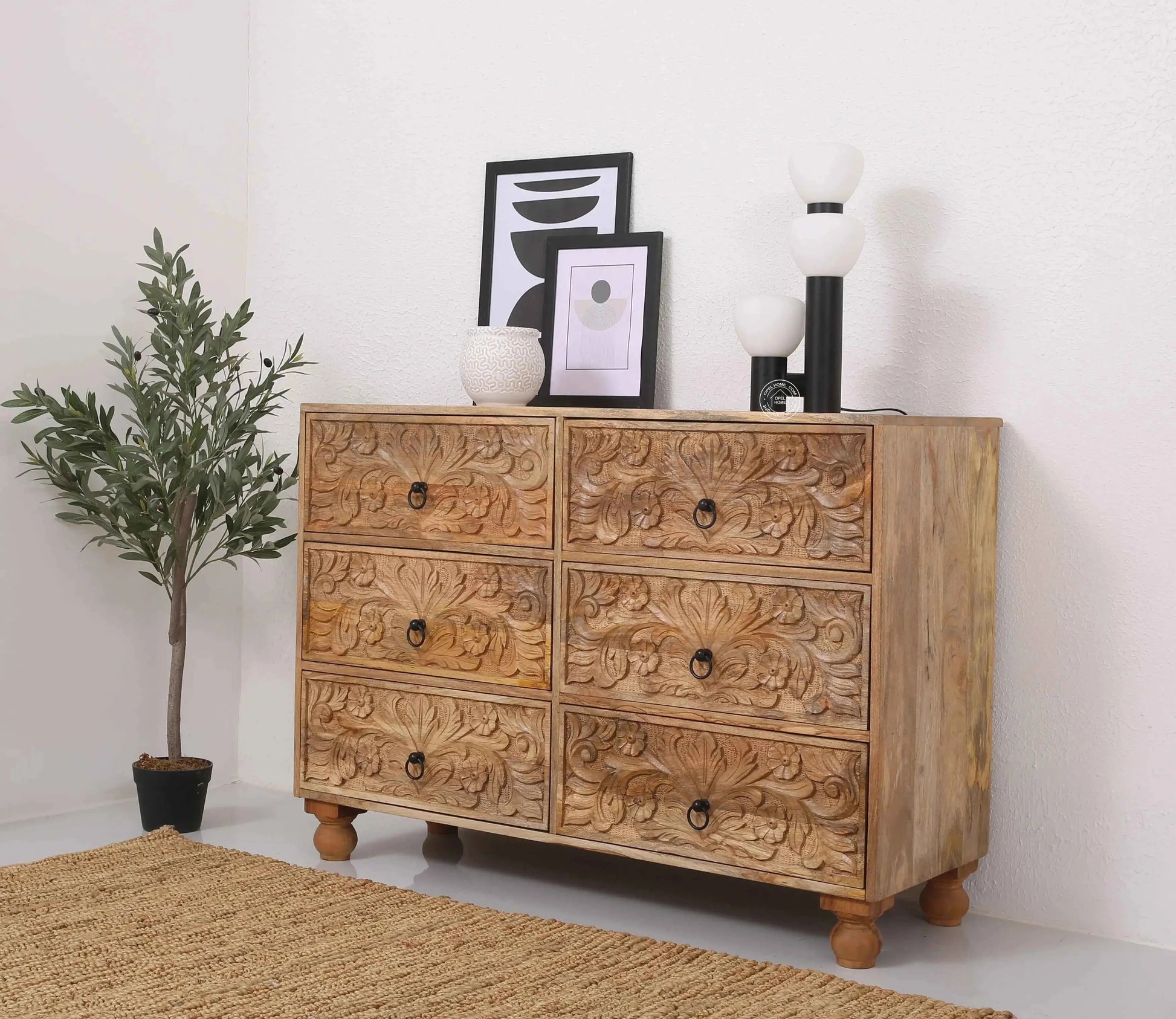 Parker 6 Drawer Wooden Chest Of Drawers