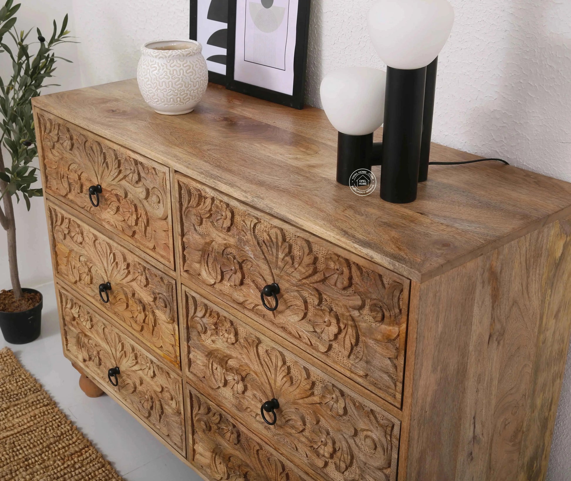 Parker 6 Drawer Wooden Chest Of Drawers