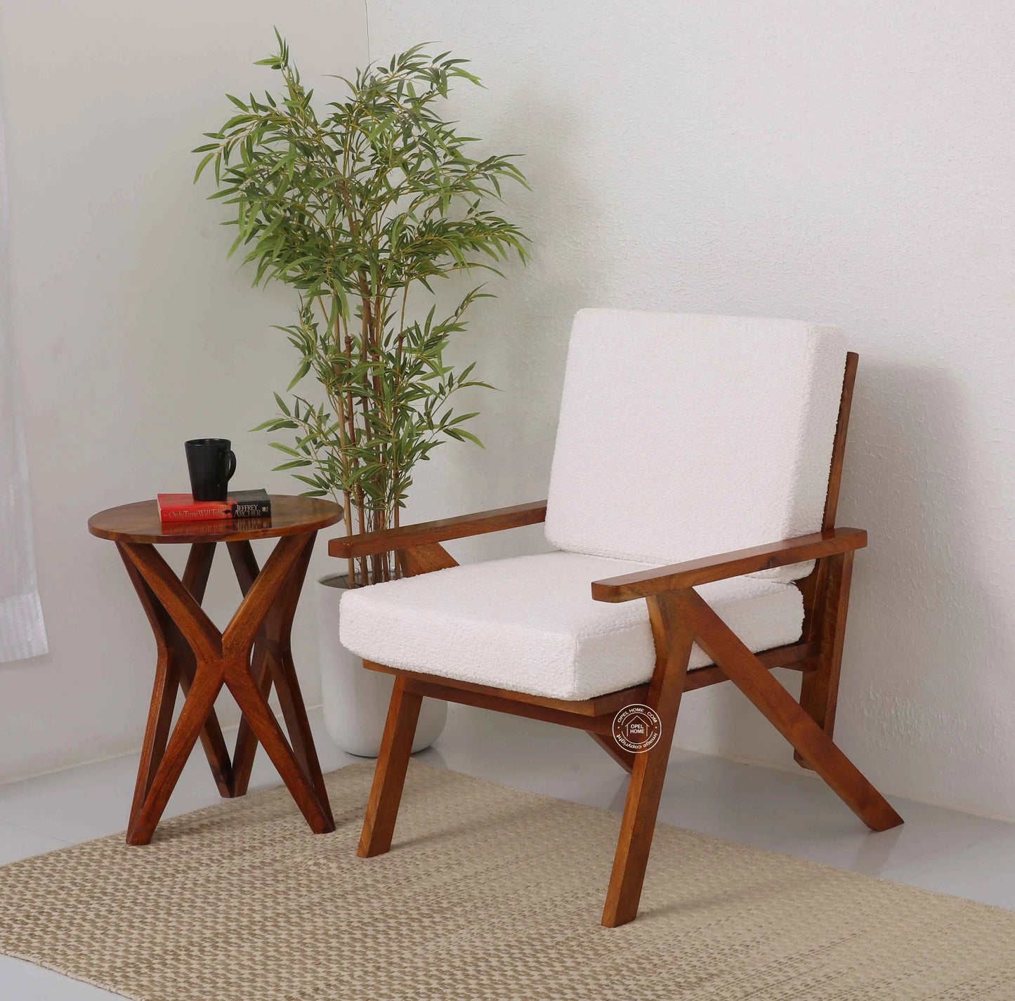 Roseline wooden Arm Chair