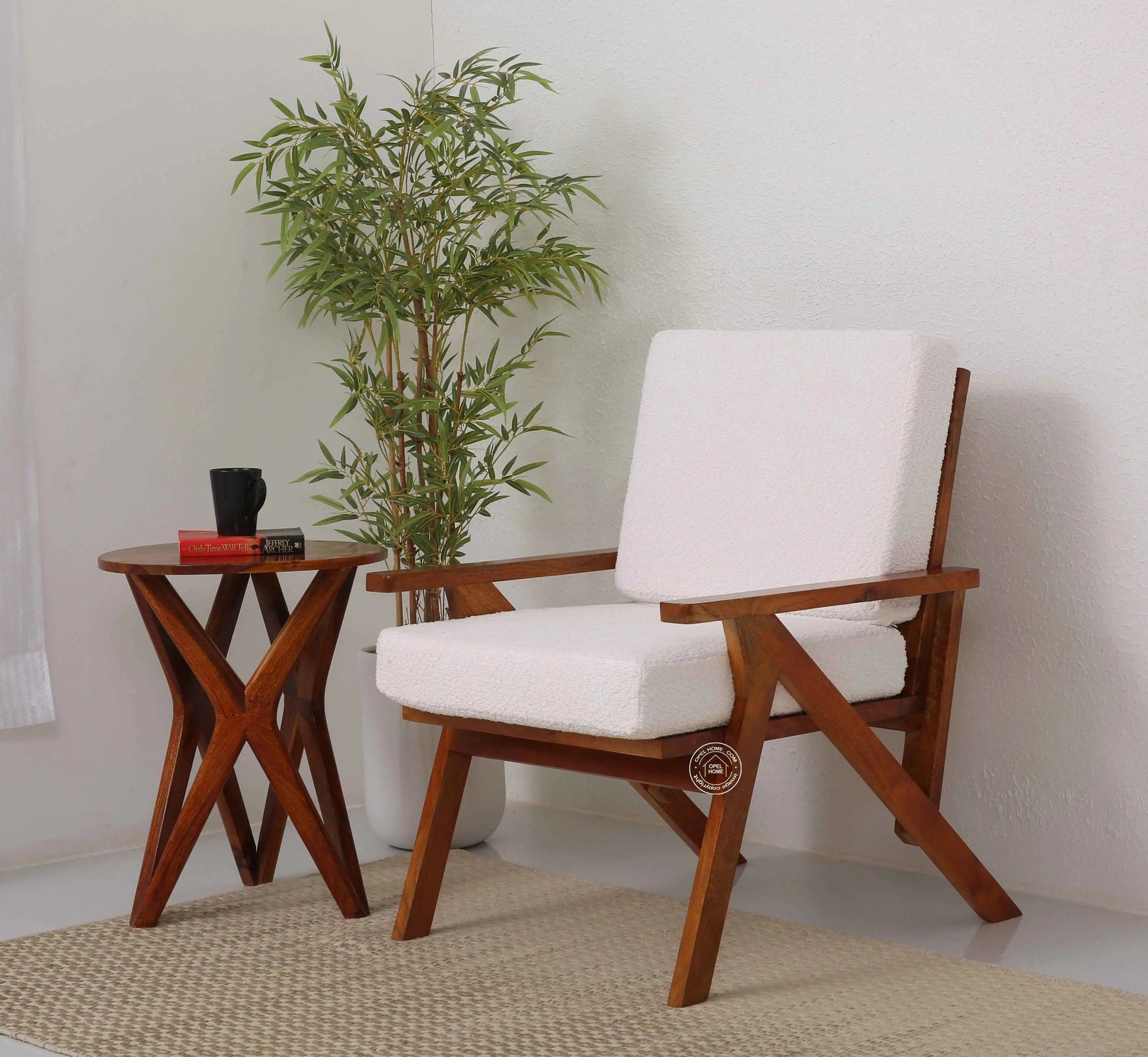 Roseline wooden Arm Chair