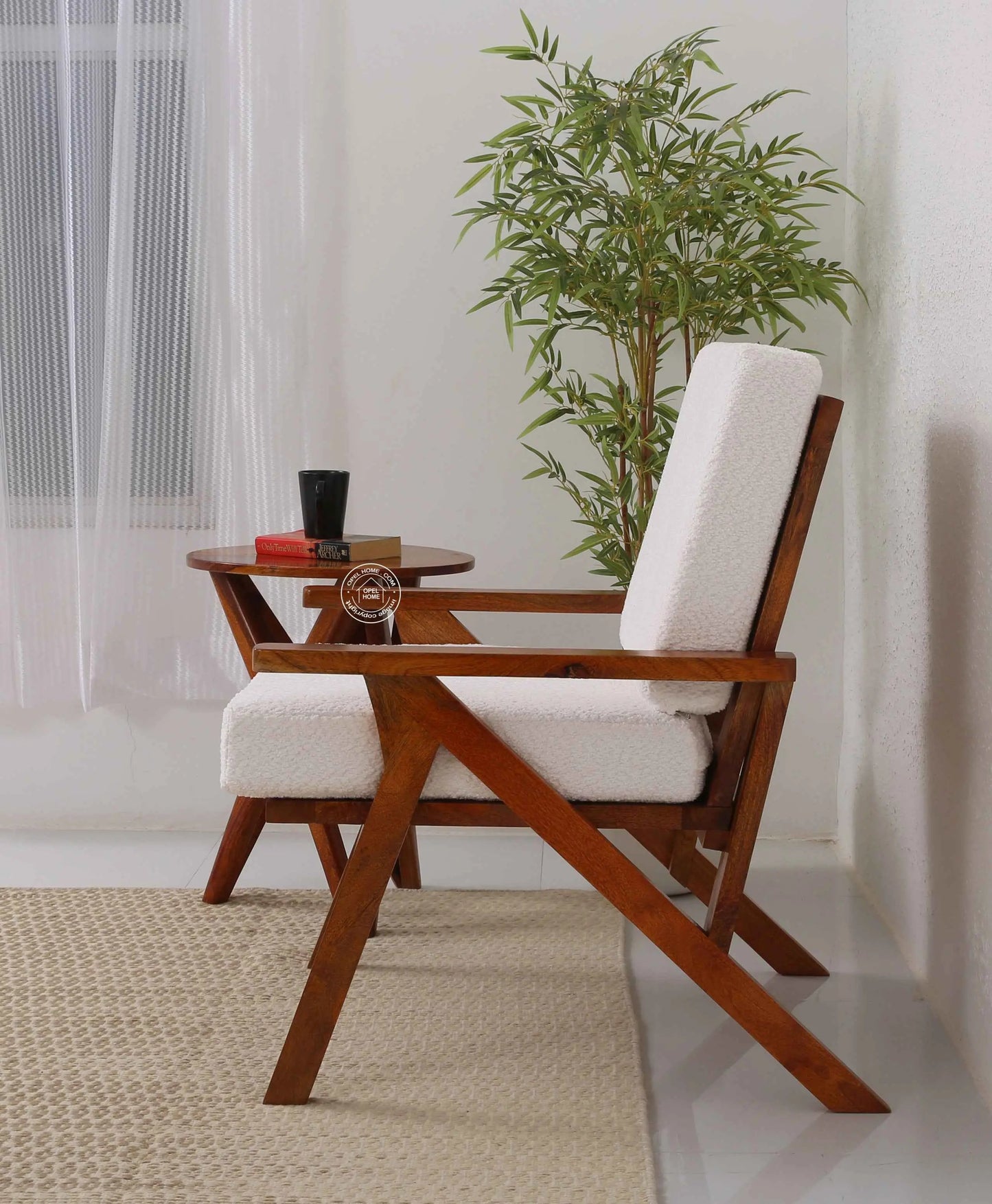 Roseline wooden Arm Chair