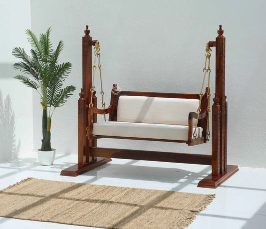 Royal wooden swing chair