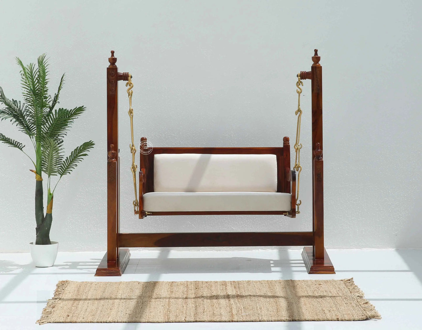 Royal wooden swing chair