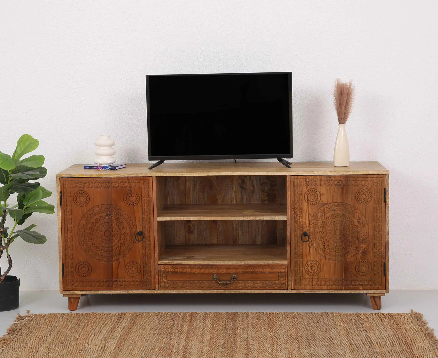 Sadie wooden tv unit