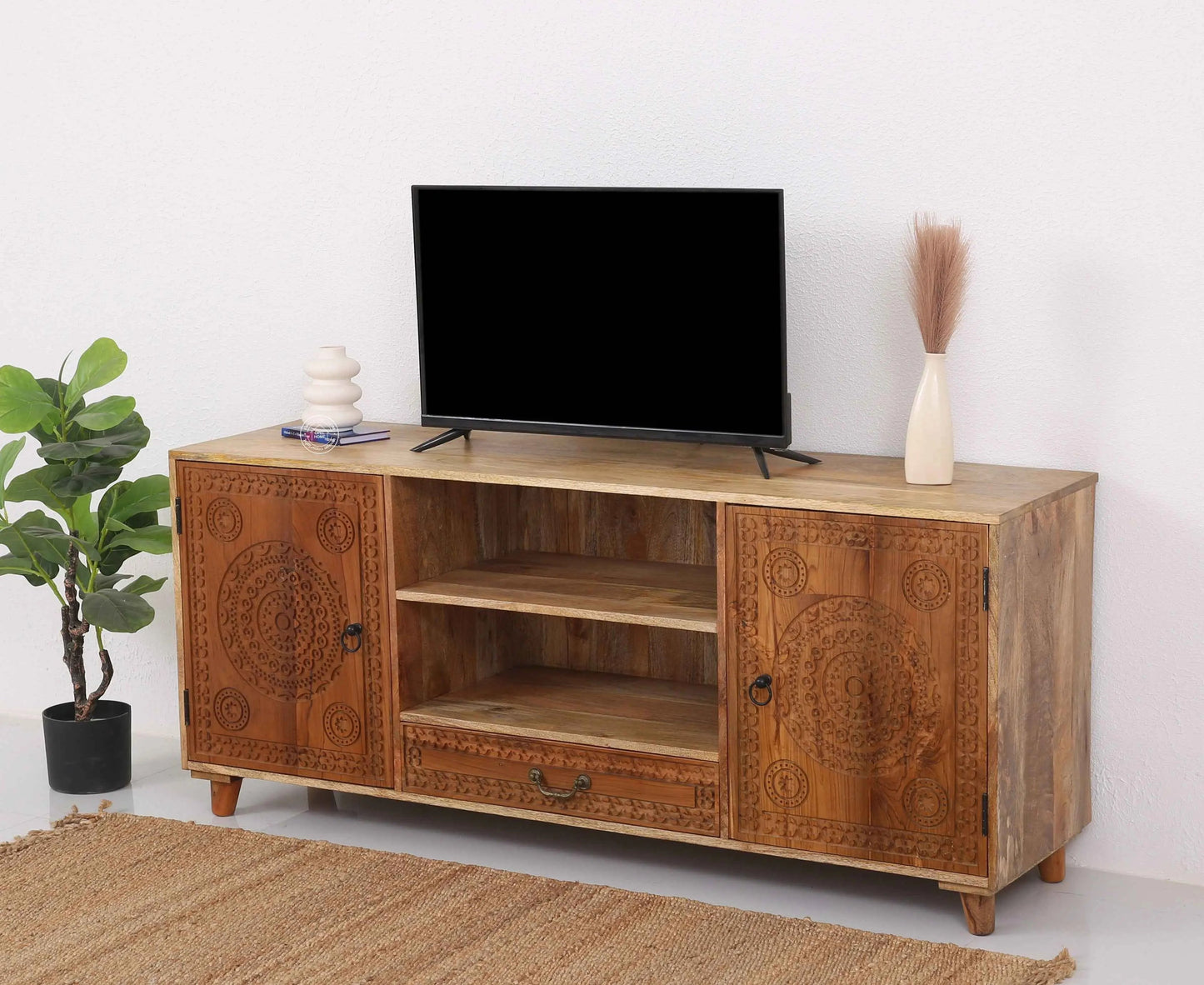 Sadie wooden tv unit