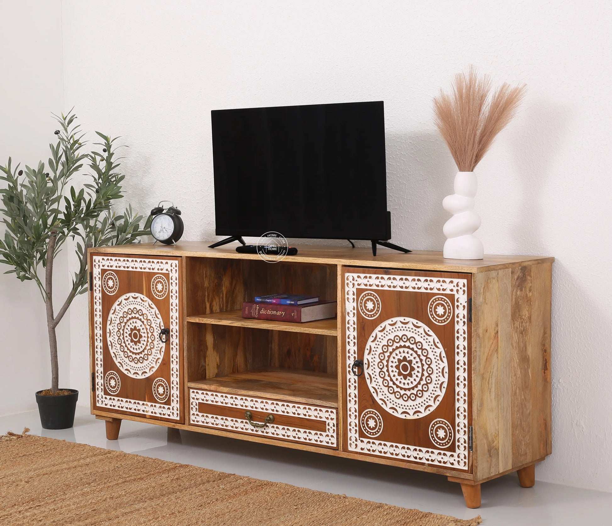 Sadie wooden tv unit