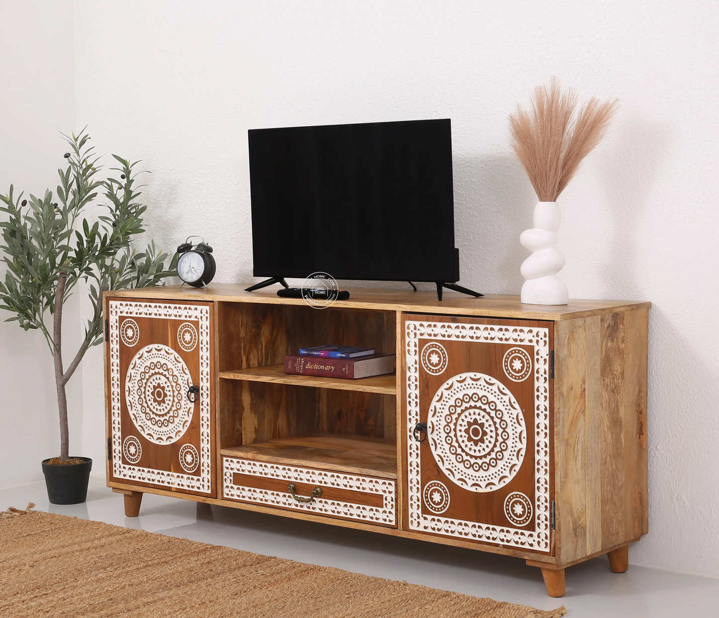 Sadie wooden tv unit