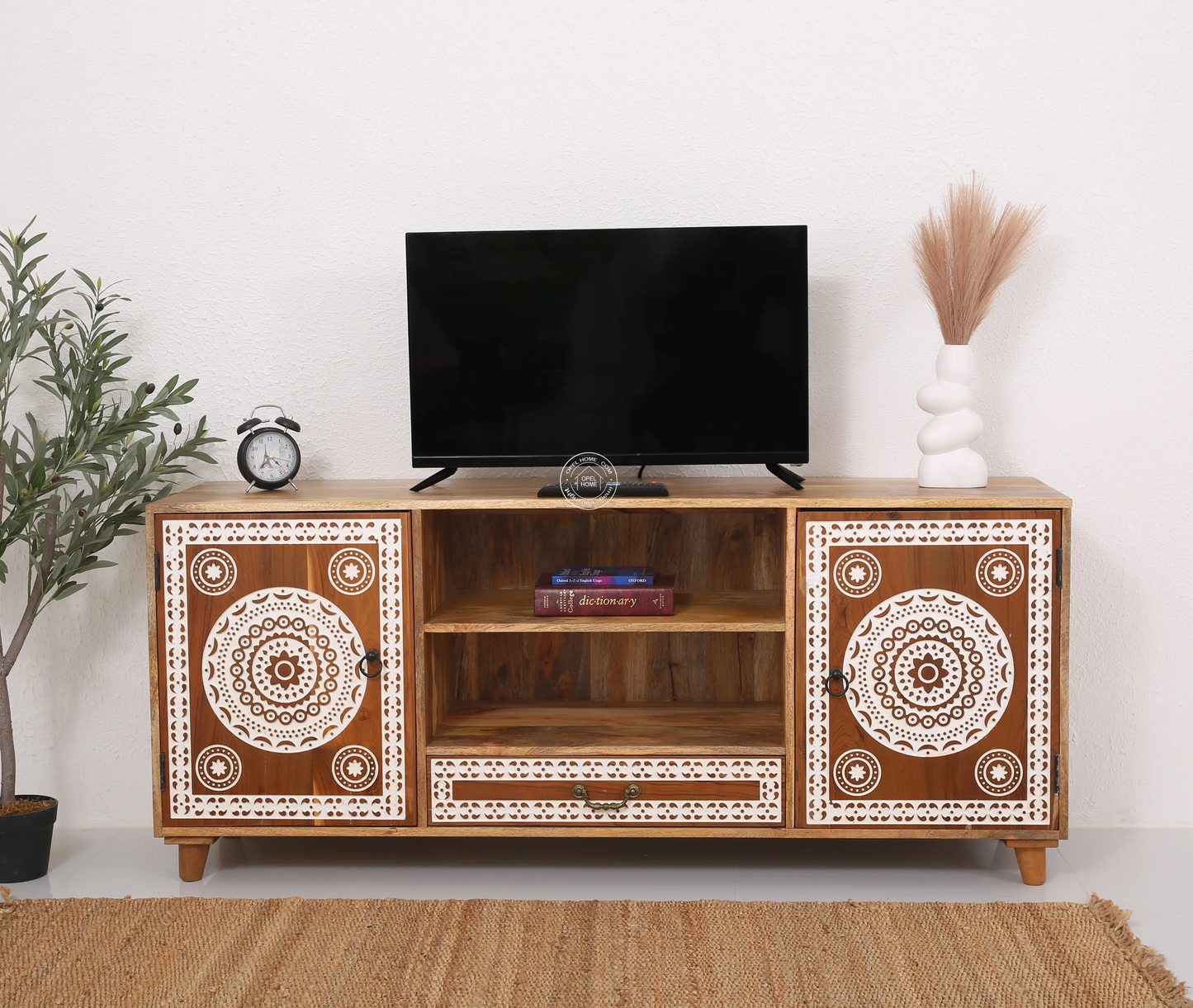 Sadie wooden tv unit