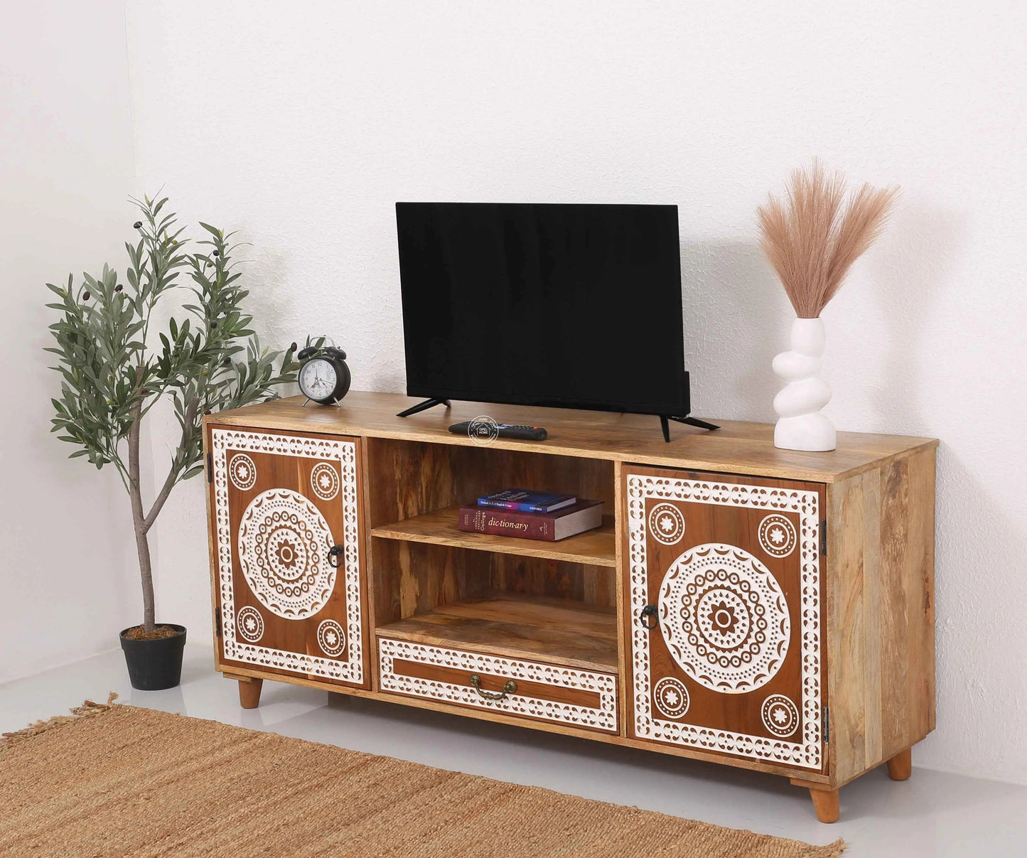 Sadie wooden tv unit