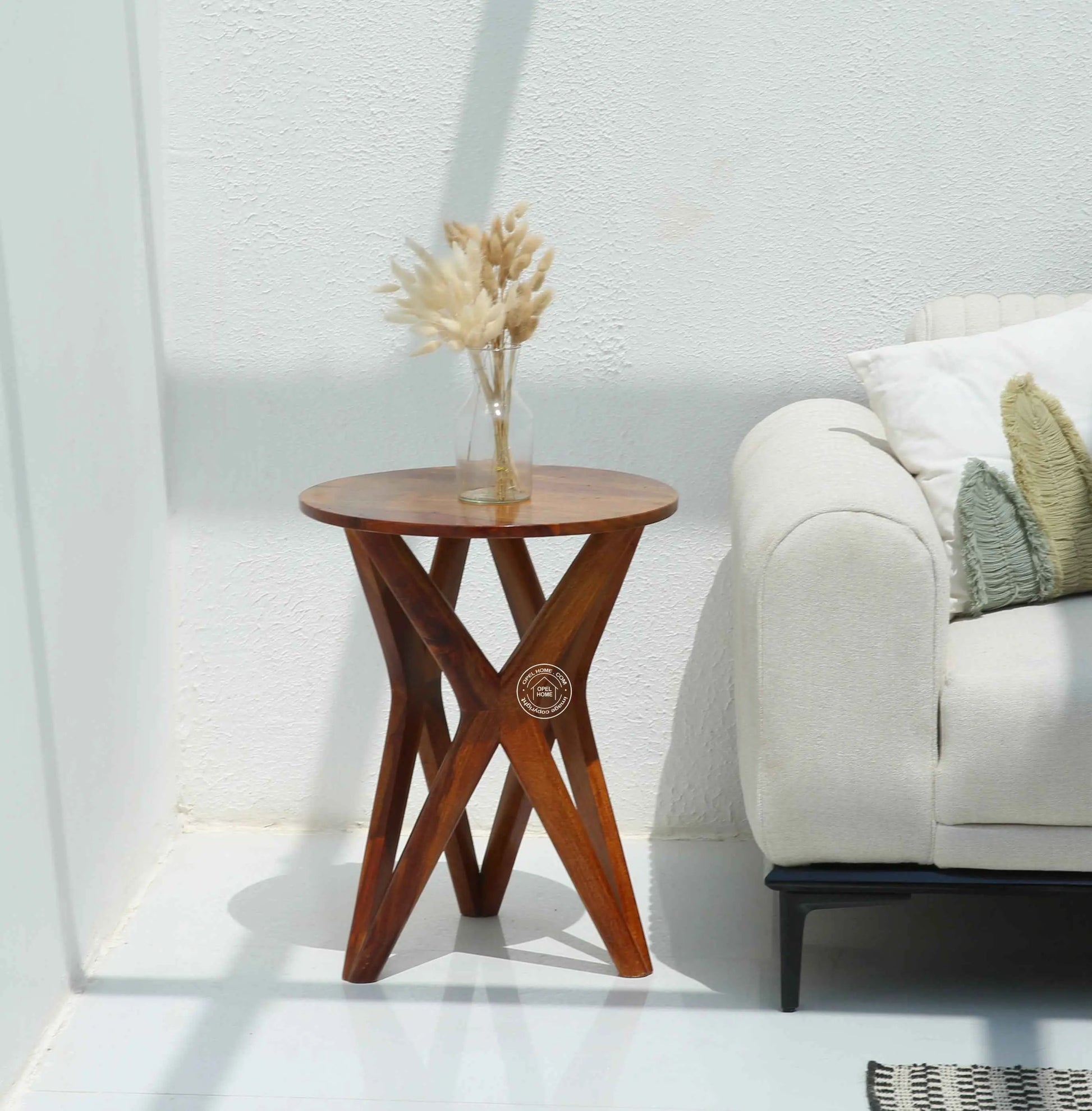 Selvic wooden side table