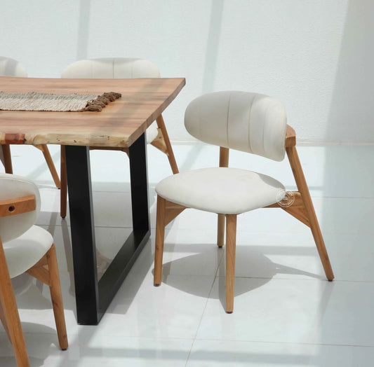 Servin Wooden Dining Chair – (Only one pcs) | Opelhome UAE