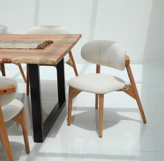 Servin Wooden Dining Chair – (Only one pcs) | Opelhome UAE