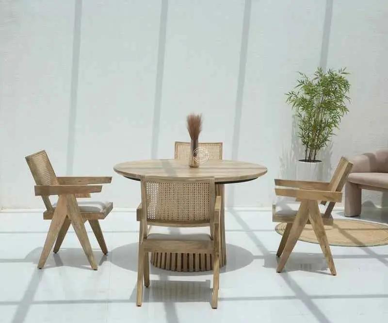 Shaker Round 4 Seater Dining Table – (Only Table) | Opelhome UAE