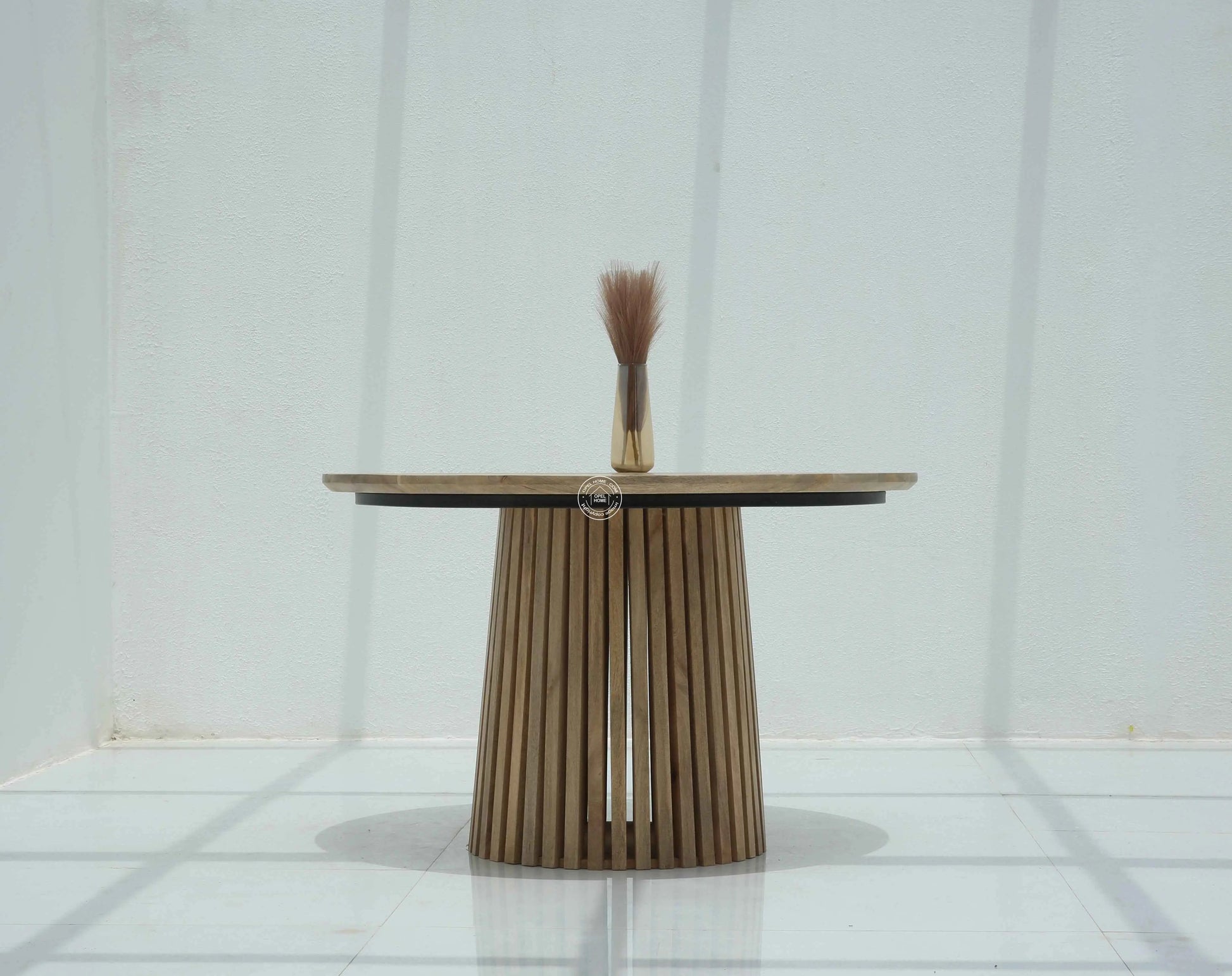 Shaker Round 4 Seater Dining Table – (Only Table) | Opelhome UAE