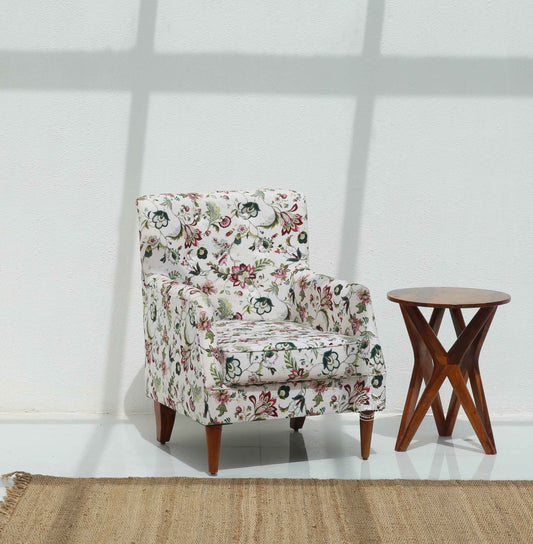 Spence Lounge Chair – Solid Wood Frame, Honey Finish | Opelhome UAE