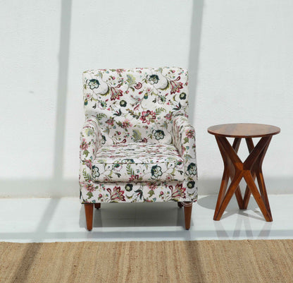 Spence Lounge Chair – Solid Wood Frame, Honey Finish | Opelhome UAE