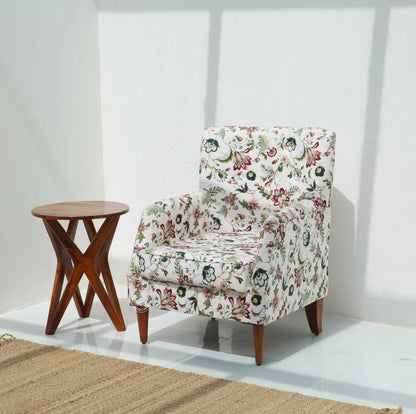 Spence Lounge Chair – Solid Wood Frame, Honey Finish | Opelhome UAE