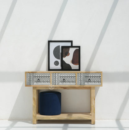 Sterra Wooden Console & Buffet – Solid Mango Wood | Opelhome UAE - Opelhome