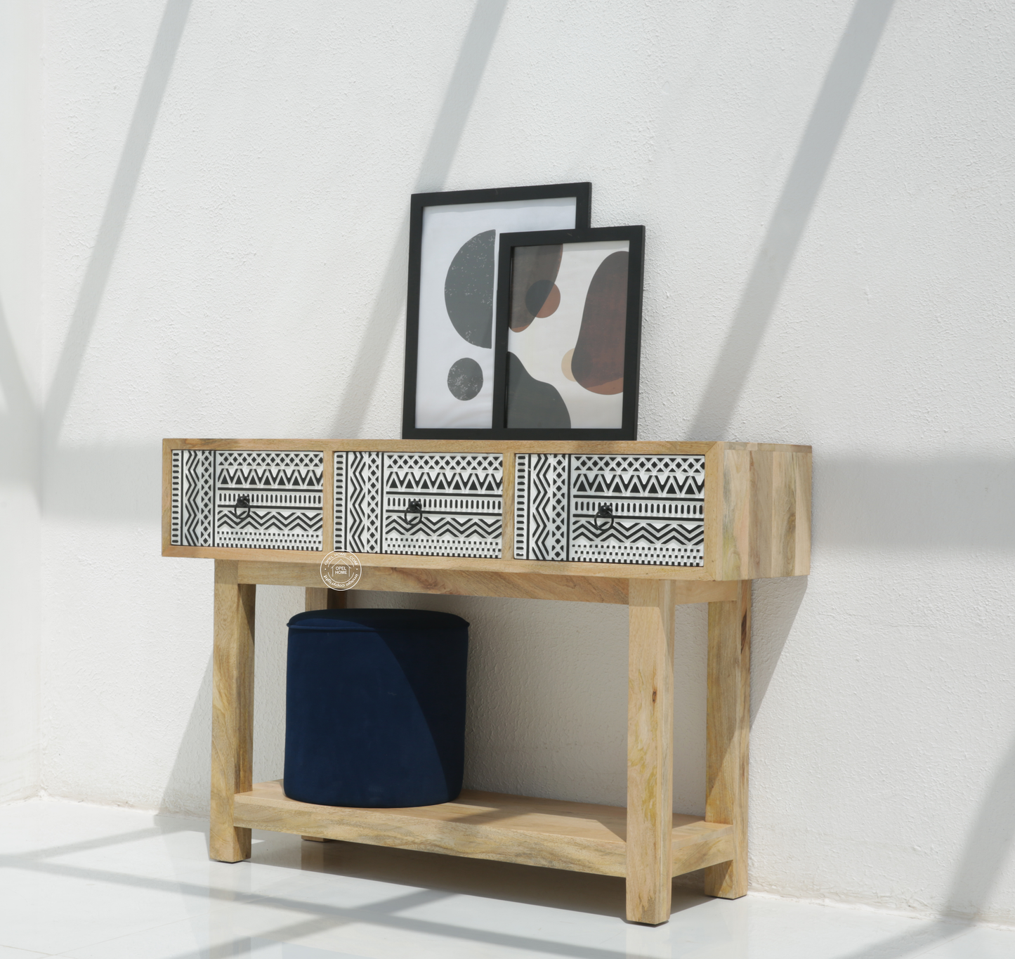 Sterra Wooden Console & Buffet – Solid Mango Wood | Opelhome UAE - Opelhome