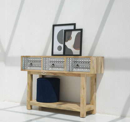 Sterra Wooden Console & Buffet – Solid Mango Wood | Opelhome UAE - Opelhome