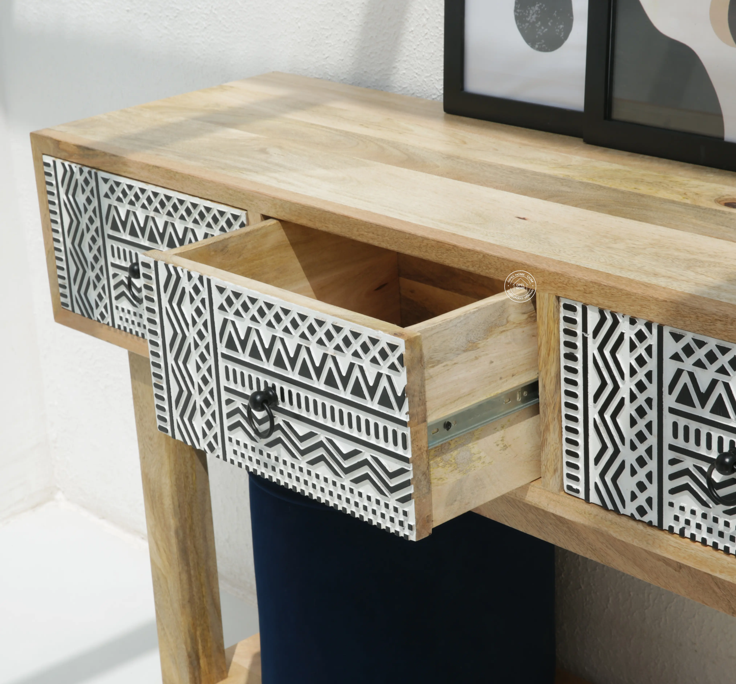 Sterra Wooden Console & Buffet – Solid Mango Wood | Opelhome UAE - Opelhome