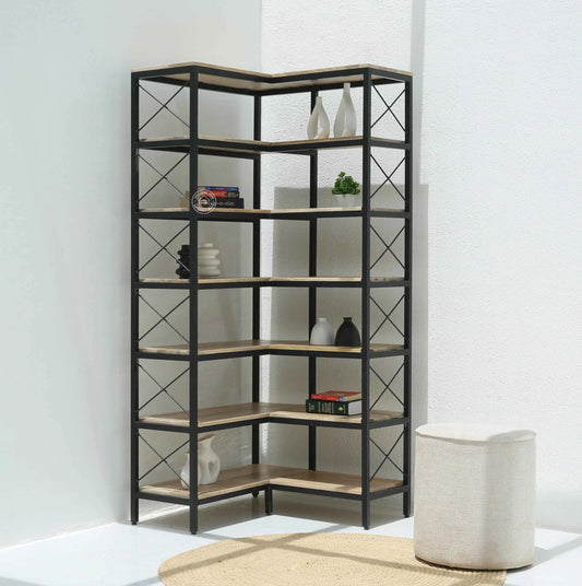 Strip Industrial wooden Bookshelves