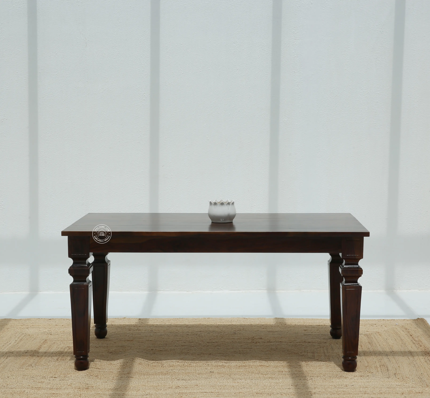 Sunset Wooden 4 Seater Dining Table – (Only Table) , Walnut finish | Opelhome UAE - Opelhome