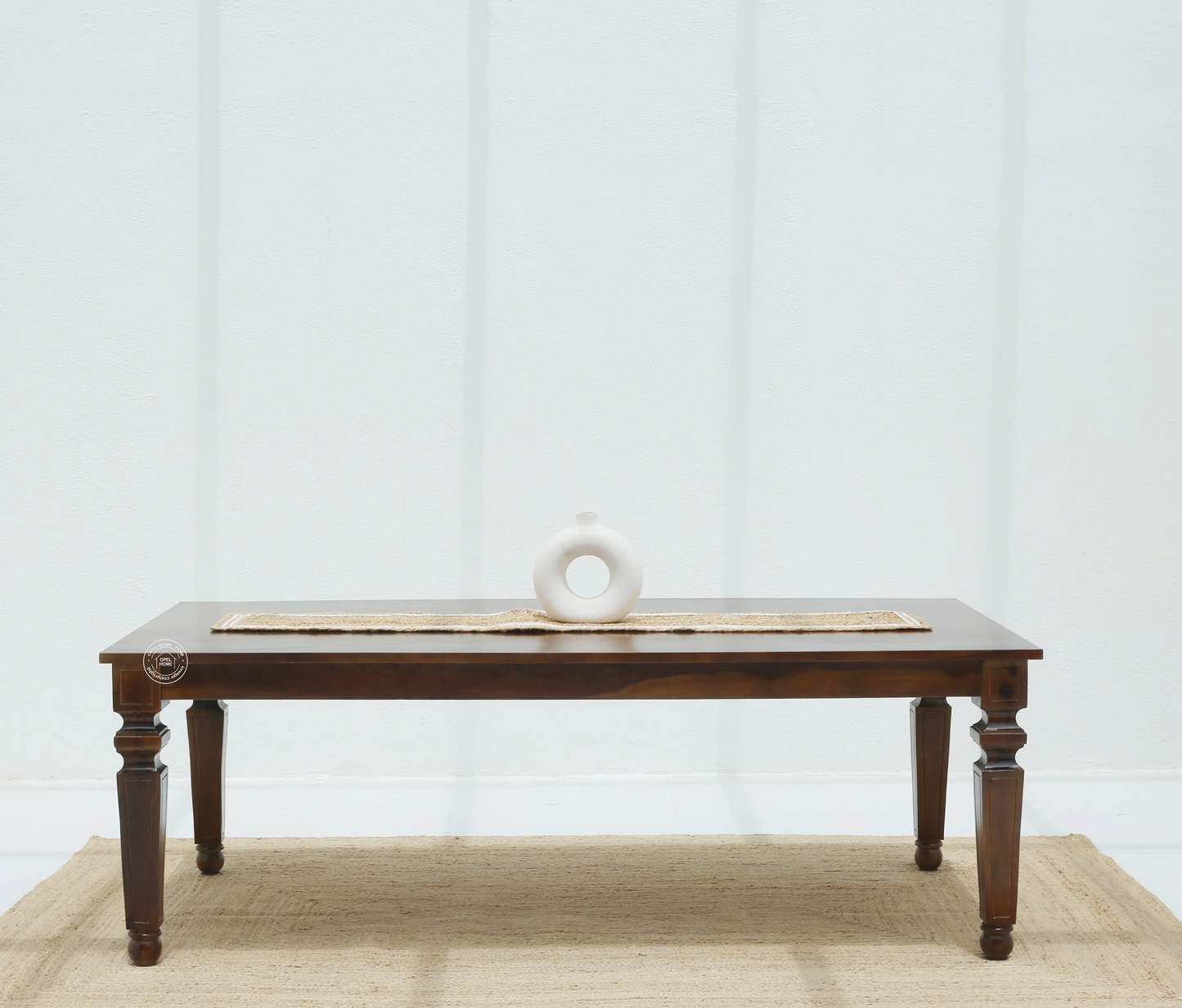 Sunset Wooden 8 Seater Dining Table –  (Only Table) Walnut finish | Opelhome UAE