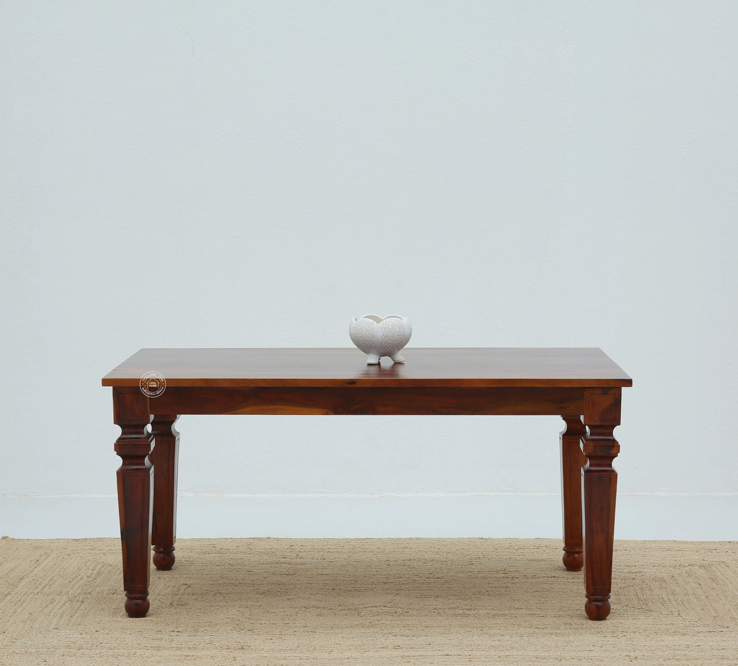 Sunset Wooden 4 Seater Dining Table – (Only Table) , Honey finish | Opelhome UAE - Opelhome