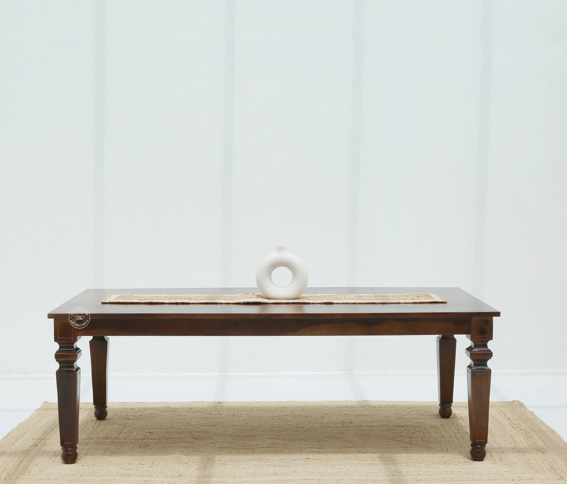 Sunset Wooden 8 Seater Dining Table –  (Only Table) Walnut finish | Opelhome UAE