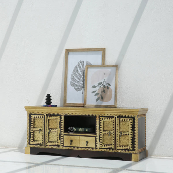Tannis Brass FTD TV Stand - Opelhome