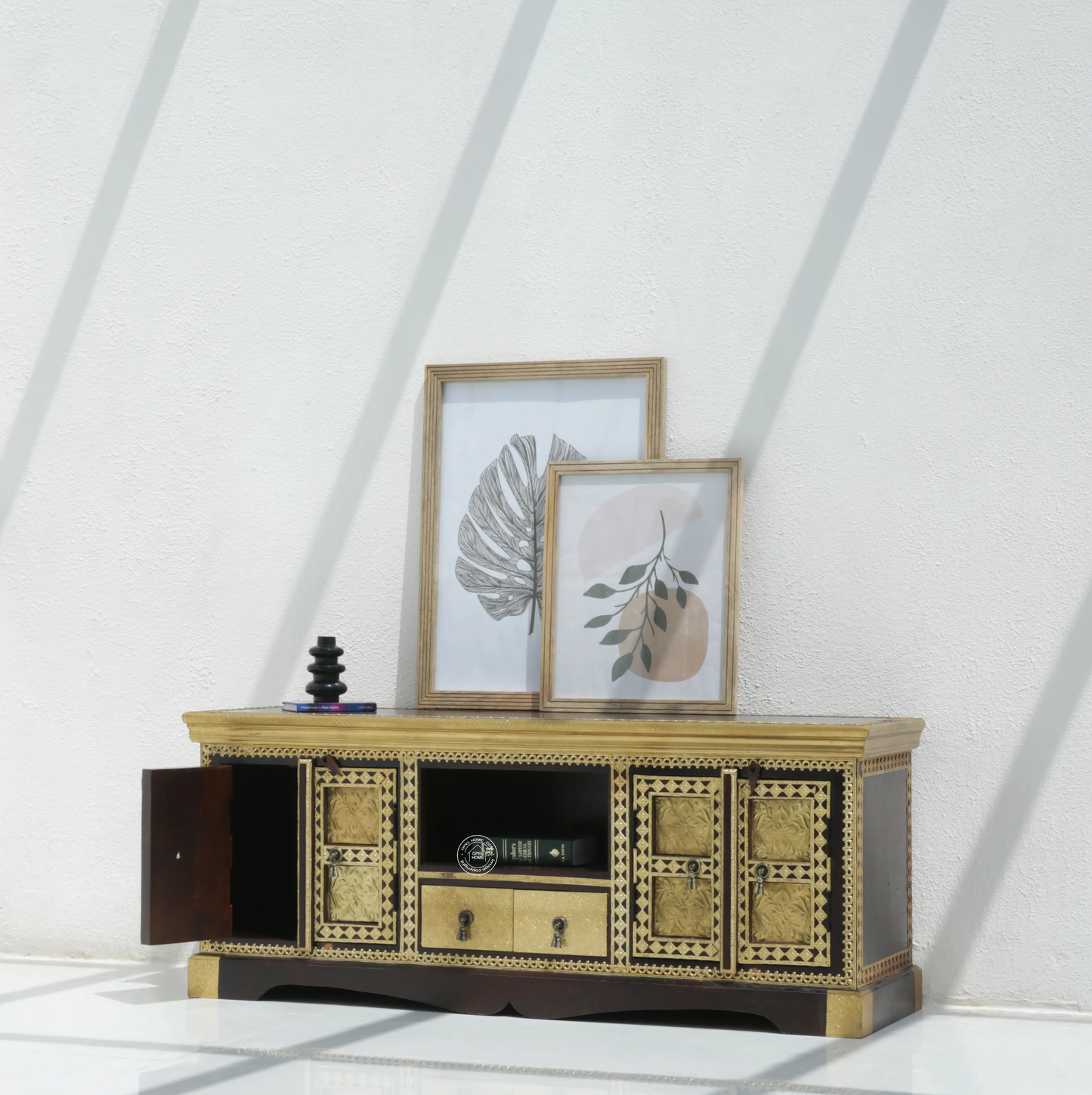 Tannis Brass FTD TV Stand - Opelhome