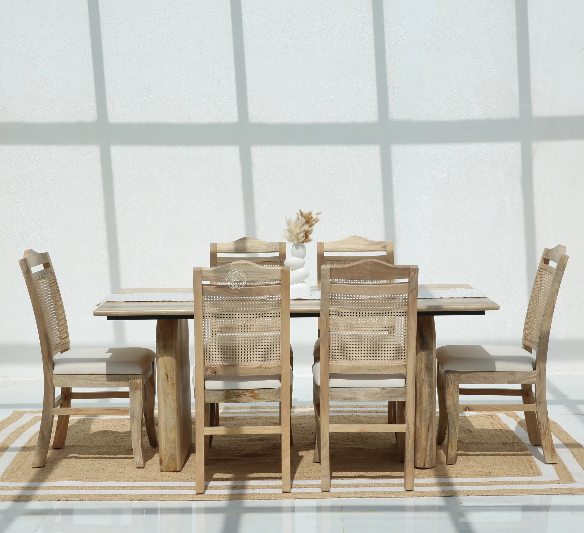 Urban Wooden Dining Table –  Only Table, Multiple Sizes, Solid Mango Wood | Opelhome UAE Opel Home